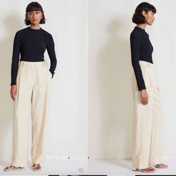 NEVER WORN | Apiece Apart Manon Trouser in Wood Ash | Size 6 - Picture 1 of 7